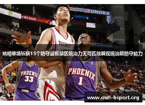 姚明单场斩获15个防守篮板禁区统治力无可匹敌展现统治级防守能力 姚明单场斩获15个防守篮板禁区统治力无可匹敌展现统治级防守能力