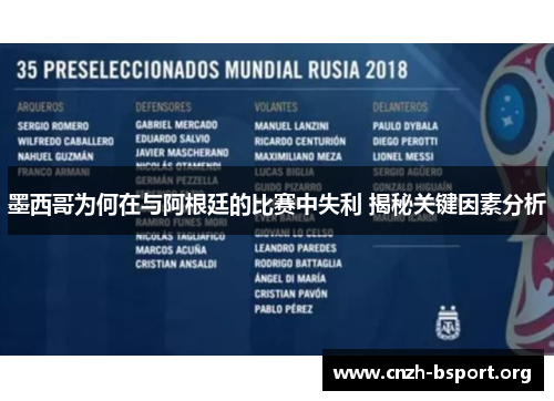 墨西哥为何在与阿根廷的比赛中失利 揭秘关键因素分析 墨西哥为何在与阿根廷的比赛中失利 揭秘关键因素分析